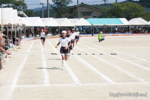 有田小運動会５年生徒競争②