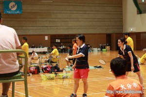 県体バドミントン頑張った女子メンバー